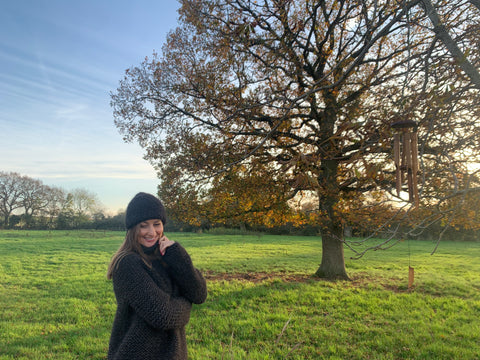Hand knitted Hat from  'ETUDE'S KNITTING MEDITATION' Collection