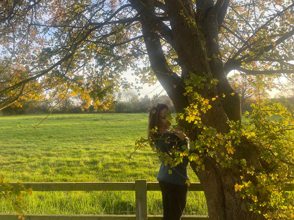 Hand knitted Jumper 'WHEN AUTUMN LEAVES START TO FALL'  from 'ETUDE'S KNITTING MEDITATION' Collection