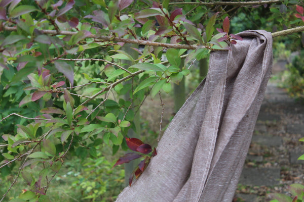 100% Linen Scarf  'TAUPE 'from ETUDE'S  from HARMONY WITH NATURE' Collection