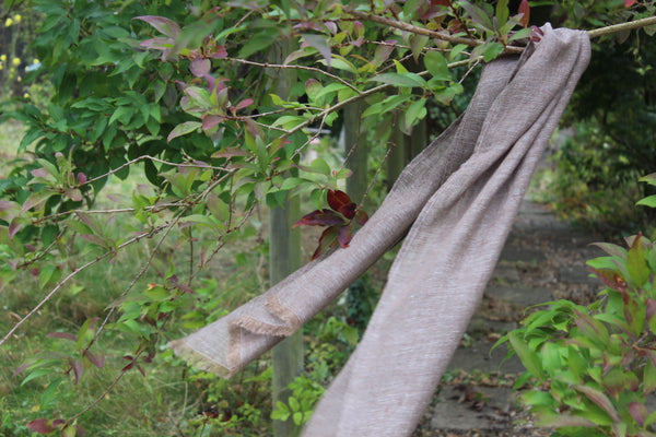 100% Linen Scarf  'TAUPE 'from ETUDE'S  from HARMONY WITH NATURE' Collection