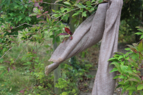 100% Linen Scarf  'TAUPE 'from ETUDE'S  from HARMONY WITH NATURE' Collection