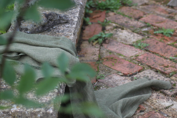 100% Linen Scarf  'JAPANESE FOREST' "from ETUDE'S 'In HARMONY WITH NATURE' Collection