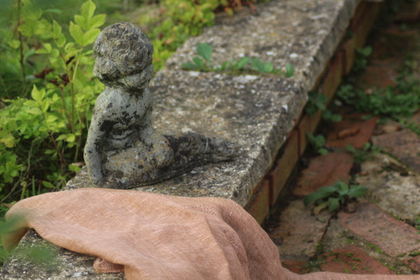 100% Linen Scarf  'AUTUMN LEAVES' 'from ETUDE'S HARMONY WITH NATURE' Collection