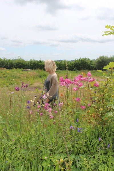 ETUDE'S LIMITED EDITION LINEN TUNIC - DIGITALLY PRINTED ABSTRACT ART ON LINEN FABRIC