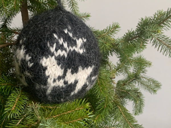 Hand knitted CHRISTMAS BOBBLES  from -ETUDE'S KNITTING MEDITATION Collection