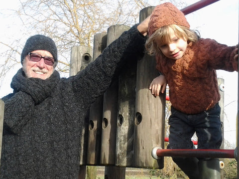 Hand knitted Jumper 'WARM & WILD' from 'ETUDE'S KNITTING MEDITATION' Collection