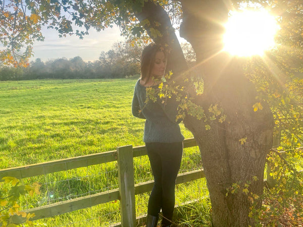 Hand knitted Jumper 'WHEN AUTUMN LEAVES START TO FALL'  from 'ETUDE'S KNITTING MEDITATION' Collection