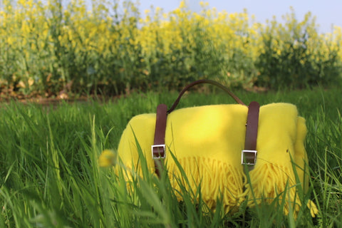 Merino Wool Blanket "SUNSHINE"