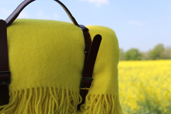 Merino Wool Blanket "SUNSHINE"