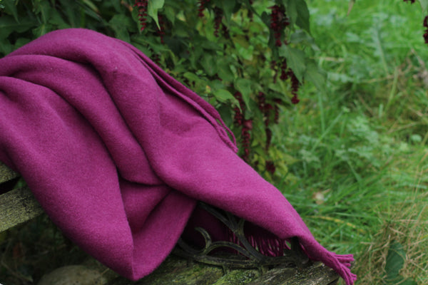 Merino Wool Blankets "Give pink a chance" Collection