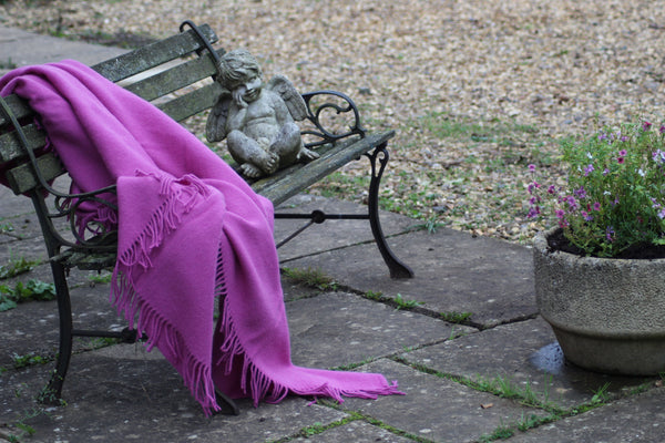 Merino Wool Blankets "Give pink a chance" Collection