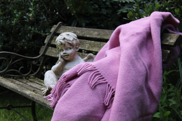 Merino Wool Blankets "Give pink a chance" Collection