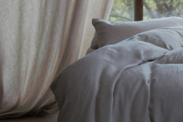 MEDIUM WEIGHT PURE LINEN CURTAINS from 'SUB- DUE THE LIGHT' COLLECTION