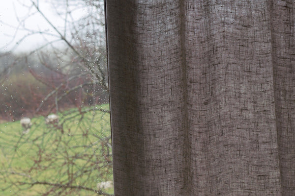 HEAVY WEIGHT PURE LINEN CURTAINS from 'SUB- DUE THE LIGHT' COLLECTION